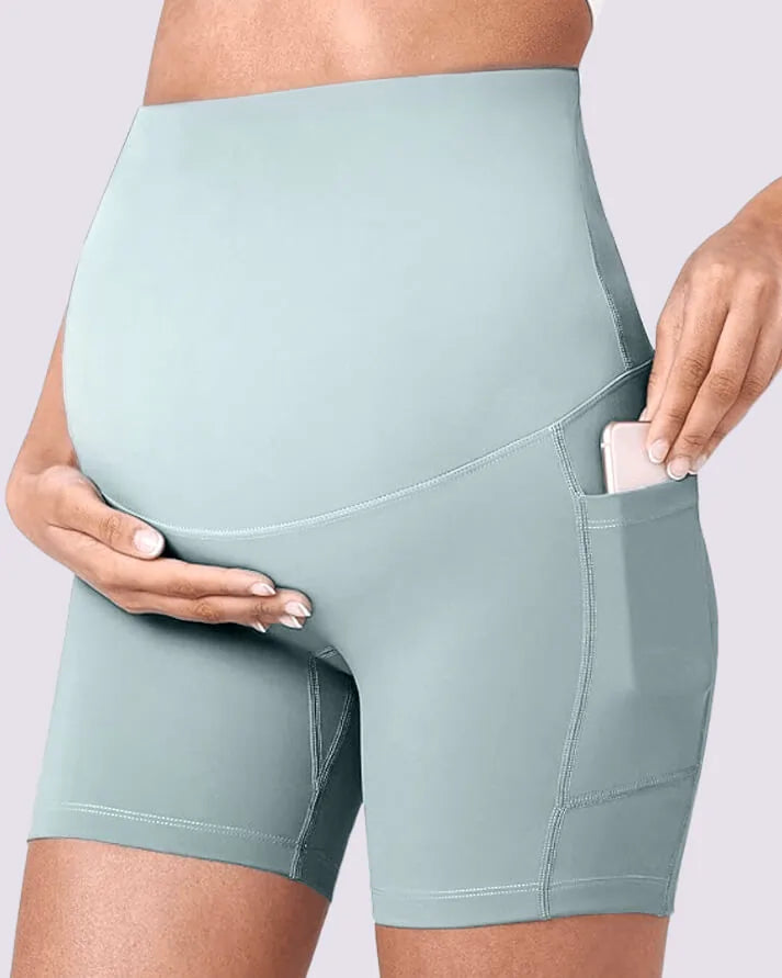 Short Grossesse Été – Frais, Doux, avec Poches !
