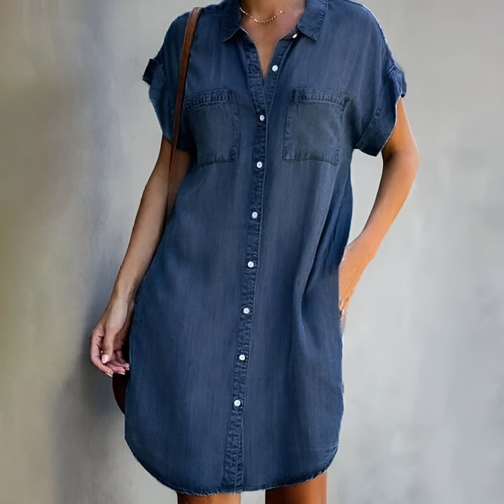 Diane™ | Robe chemise décontractée à boutons