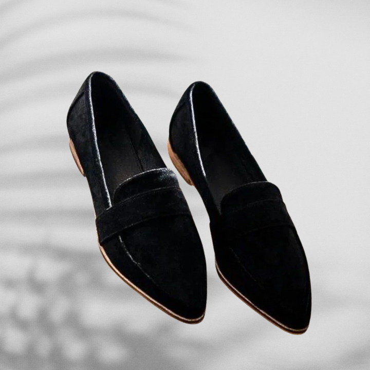 MALINA™ | Mocassins en daim à forme pointue