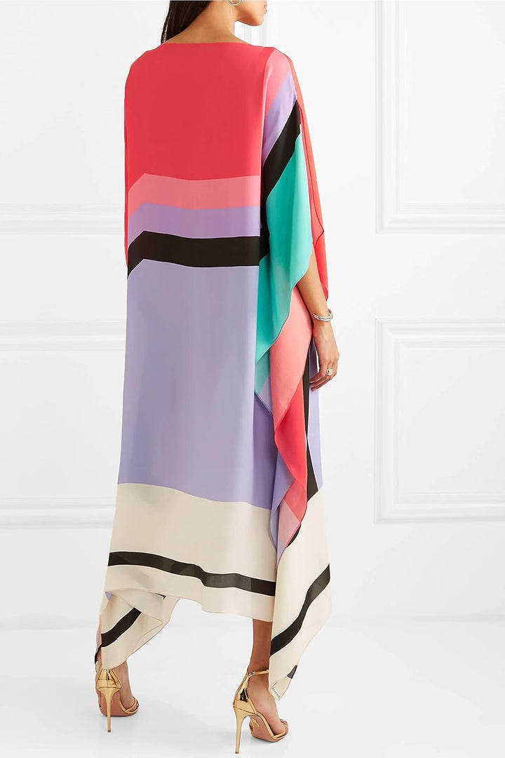 Iria | Caftan Élégant avec Imprimé Géométrique