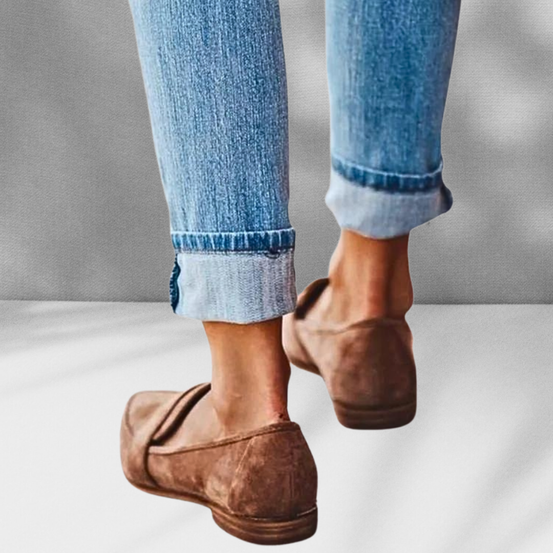 MALINA™ | Mocassins en daim à forme pointue