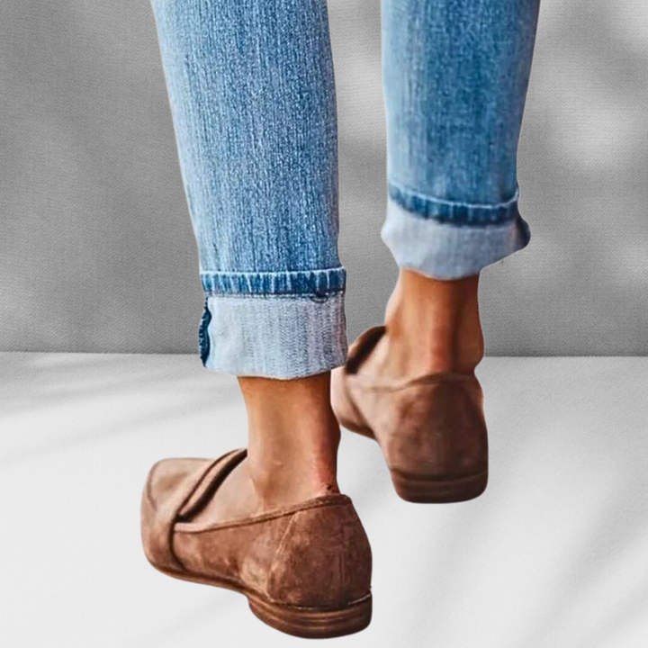 MALINA™ | Mocassins en daim à forme pointue