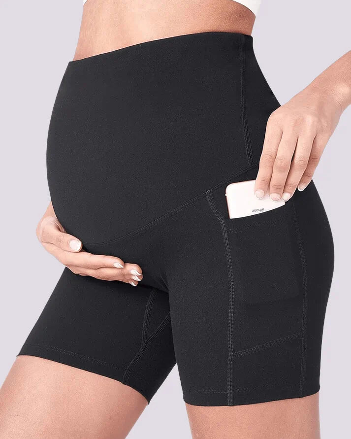 Short Grossesse Été – Frais, Doux, avec Poches !