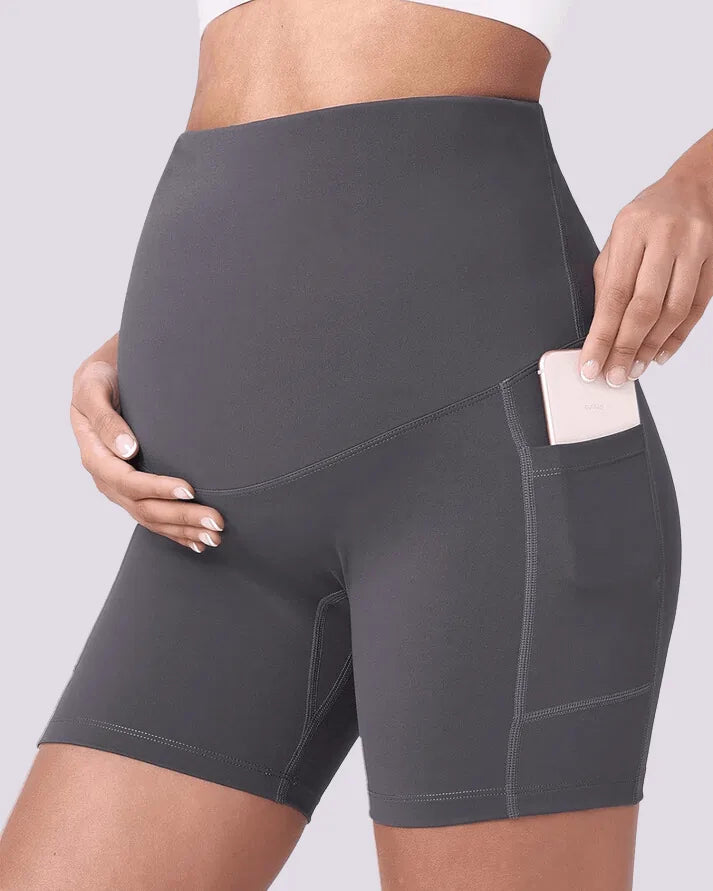 Short Grossesse Été – Frais, Doux, avec Poches !