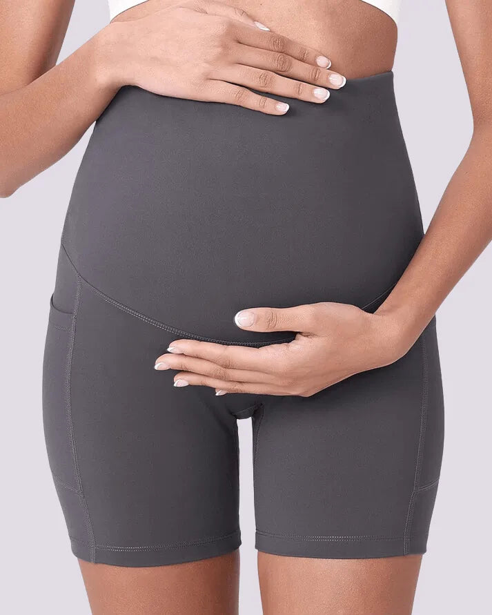 Short Grossesse Été – Frais, Doux, avec Poches !