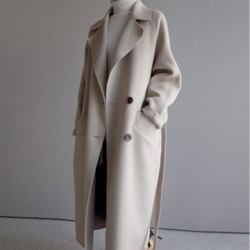 NICKY - Manteau Trench en Cachemire pour Femmes