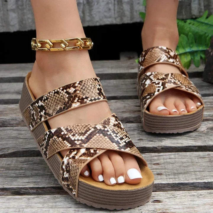 Martine™ | Sandales en cuir orthopédique premium