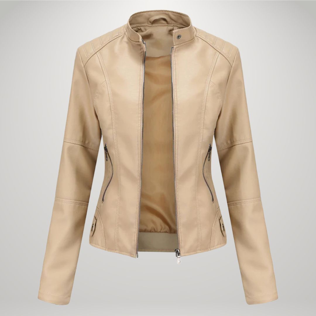 Veste en cuir décontractée Sophia™