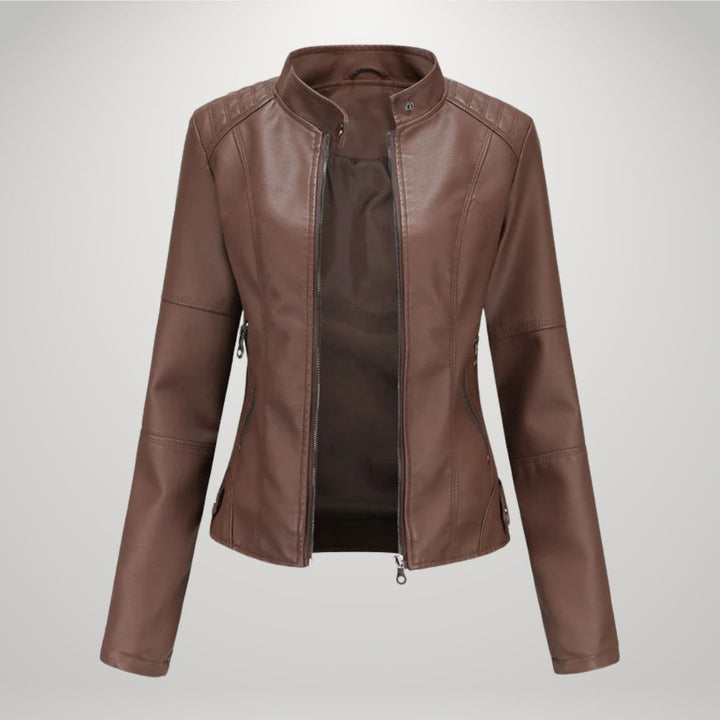 Veste en cuir décontractée Sophia™
