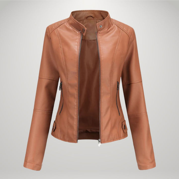 Veste en cuir décontractée Sophia™