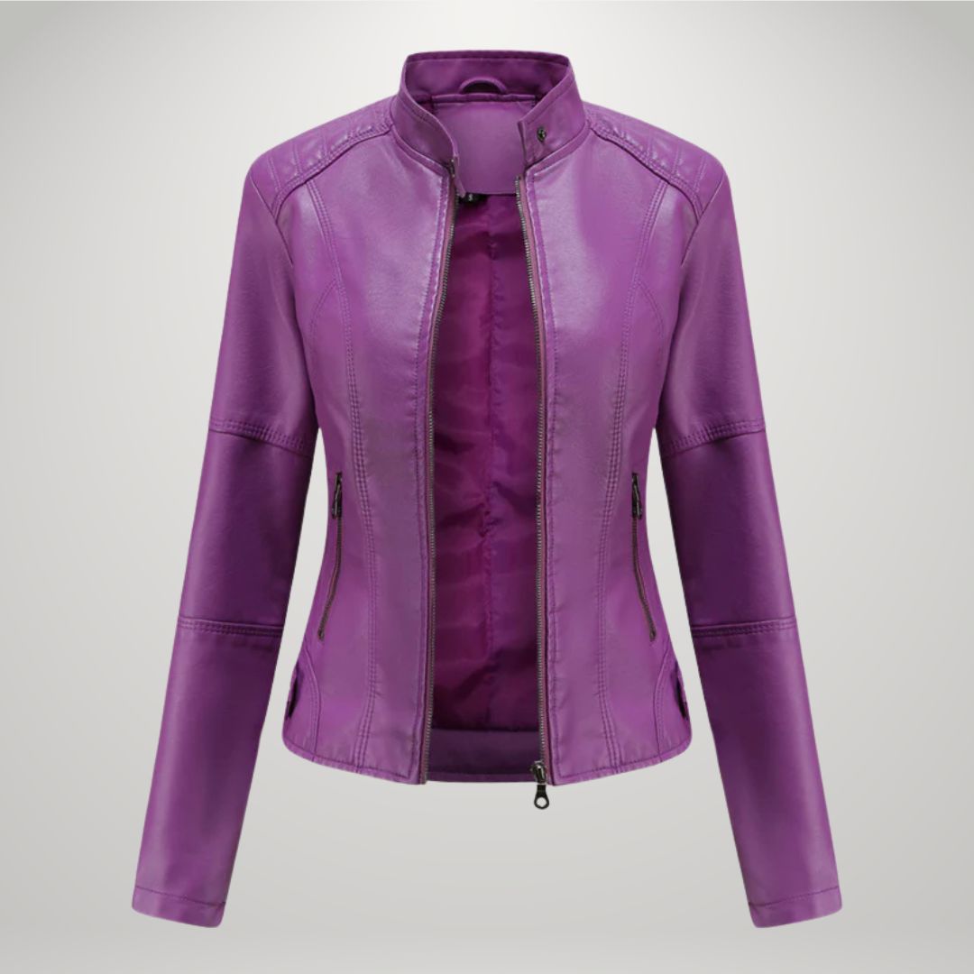 Veste en cuir décontractée Sophia™