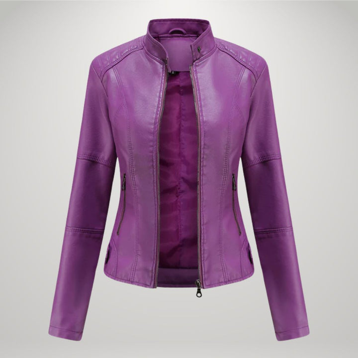 Veste en cuir décontractée Sophia™