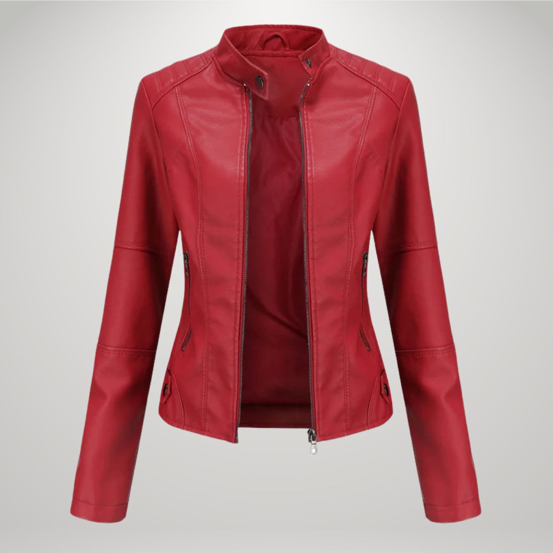Veste en cuir décontractée Sophia™