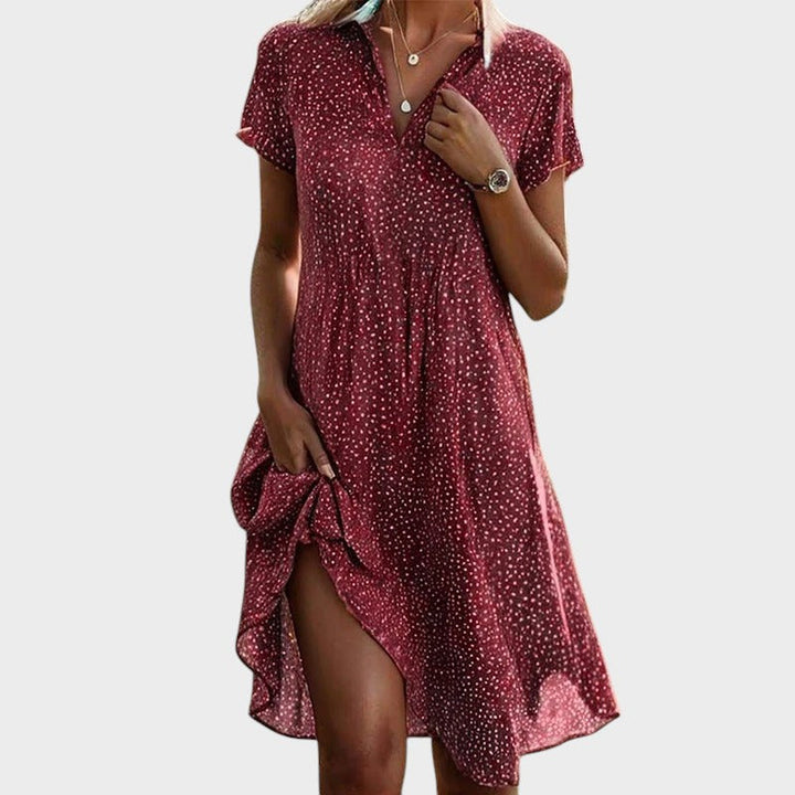 Juliette™ | Robe Midi à Pois